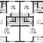 新築 在来木造重層長屋1棟4戸建 想定利回り6.5％ 