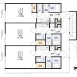 新築アパート（建築中）駅徒歩7分　木造合金メッキ鋼板葺(W造）3階建　9戸　 画像1